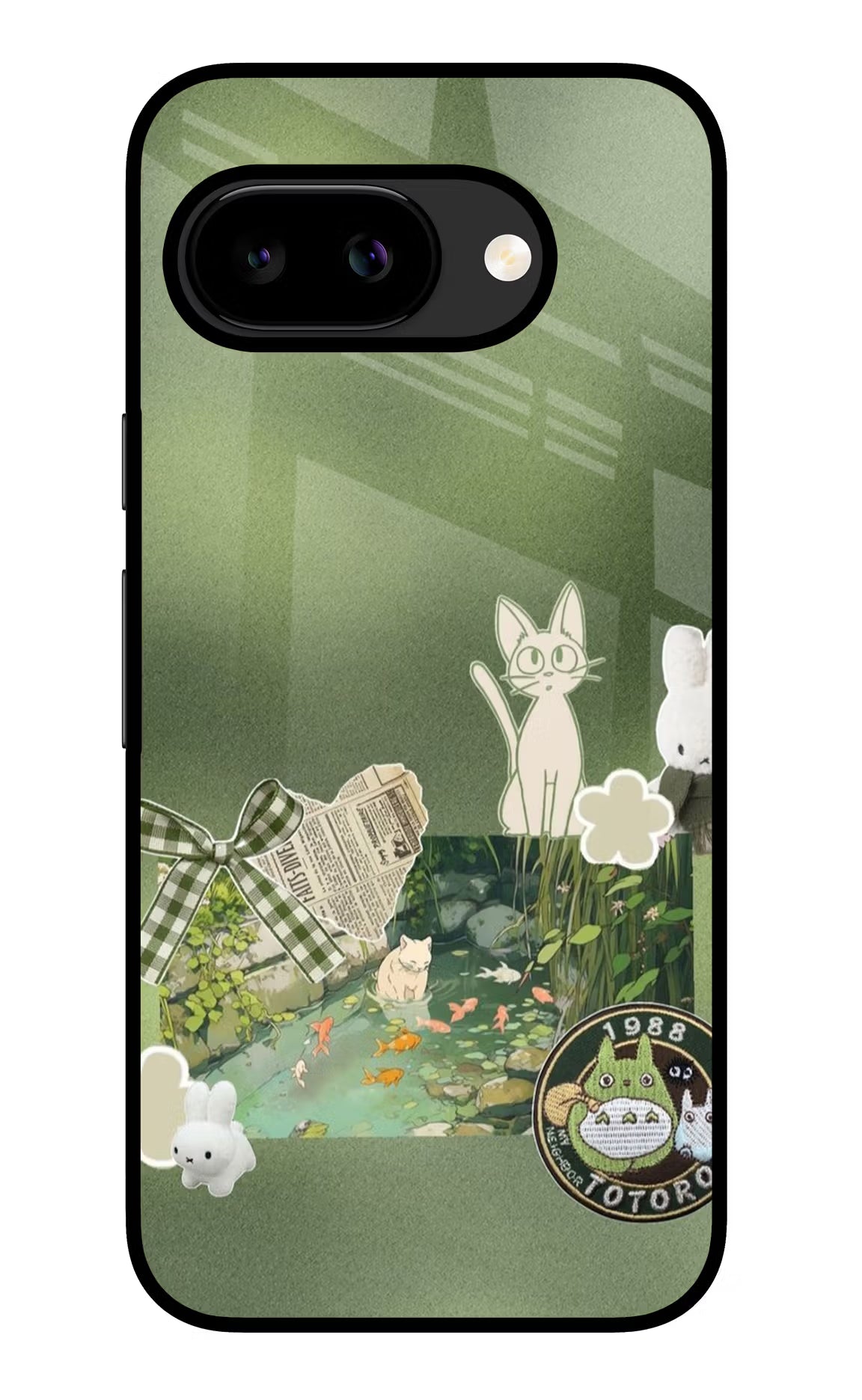 Aesthetic Anime Google Pixel 9a Back Cover Glass Case - Hello Swanky