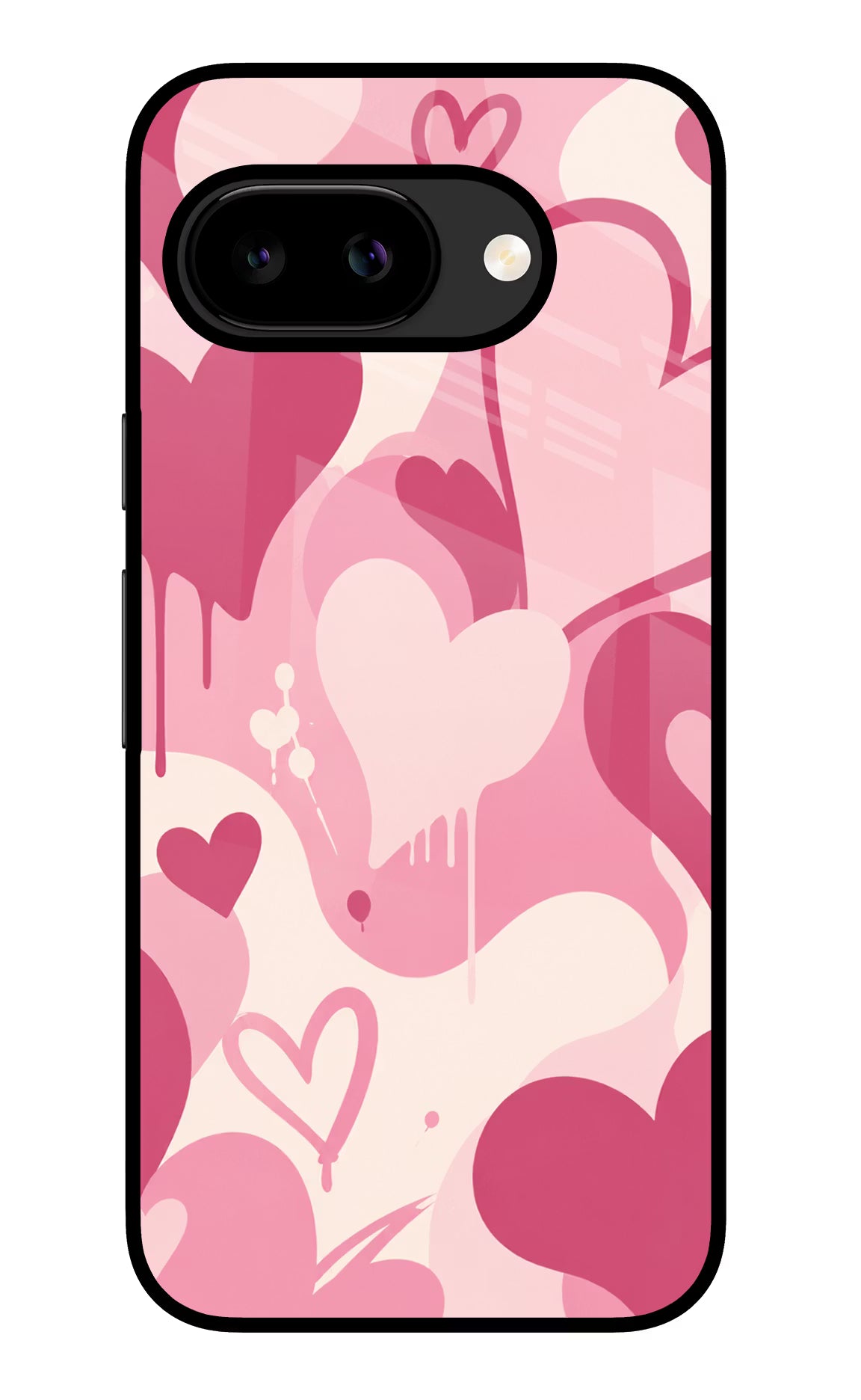 Hearty Case Google Pixel 9a Back Cover Glass Case - Hello Swanky