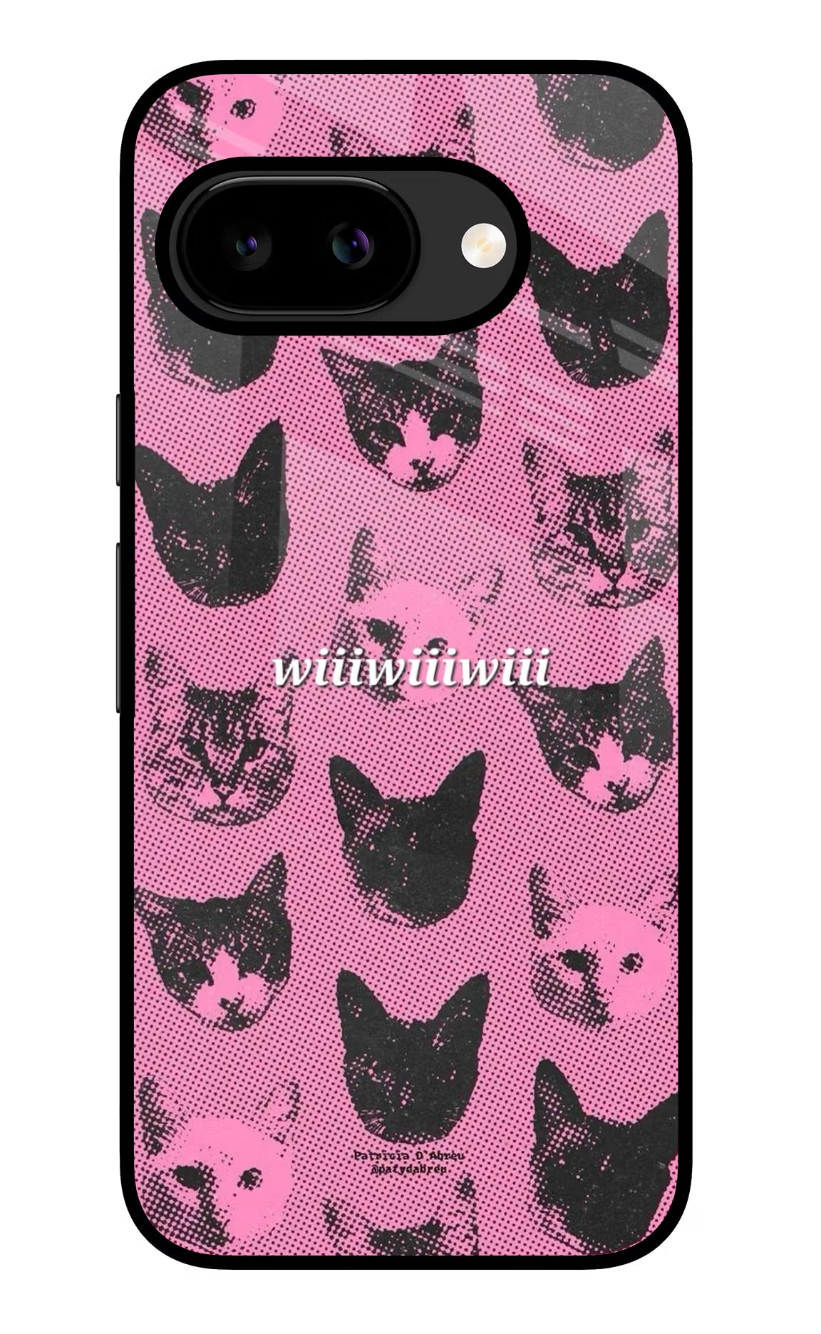 Pink Cats Google Pixel 9a Back Cover Glass Case - Hello Swanky