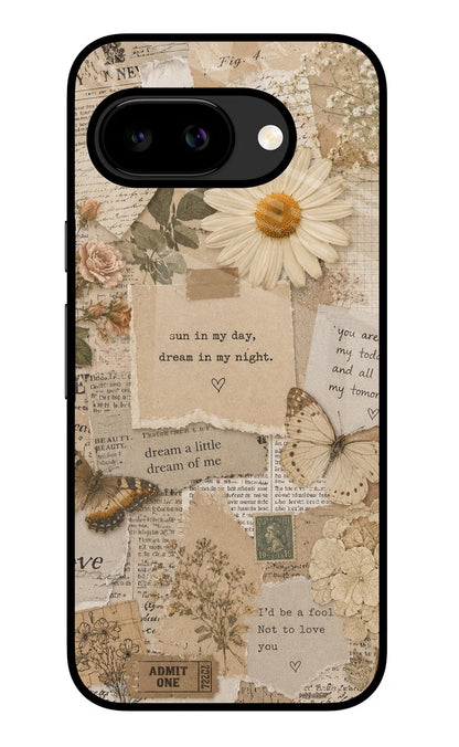 Vintage Case Google Pixel 9a Back Cover Glass Case - Hello Swanky