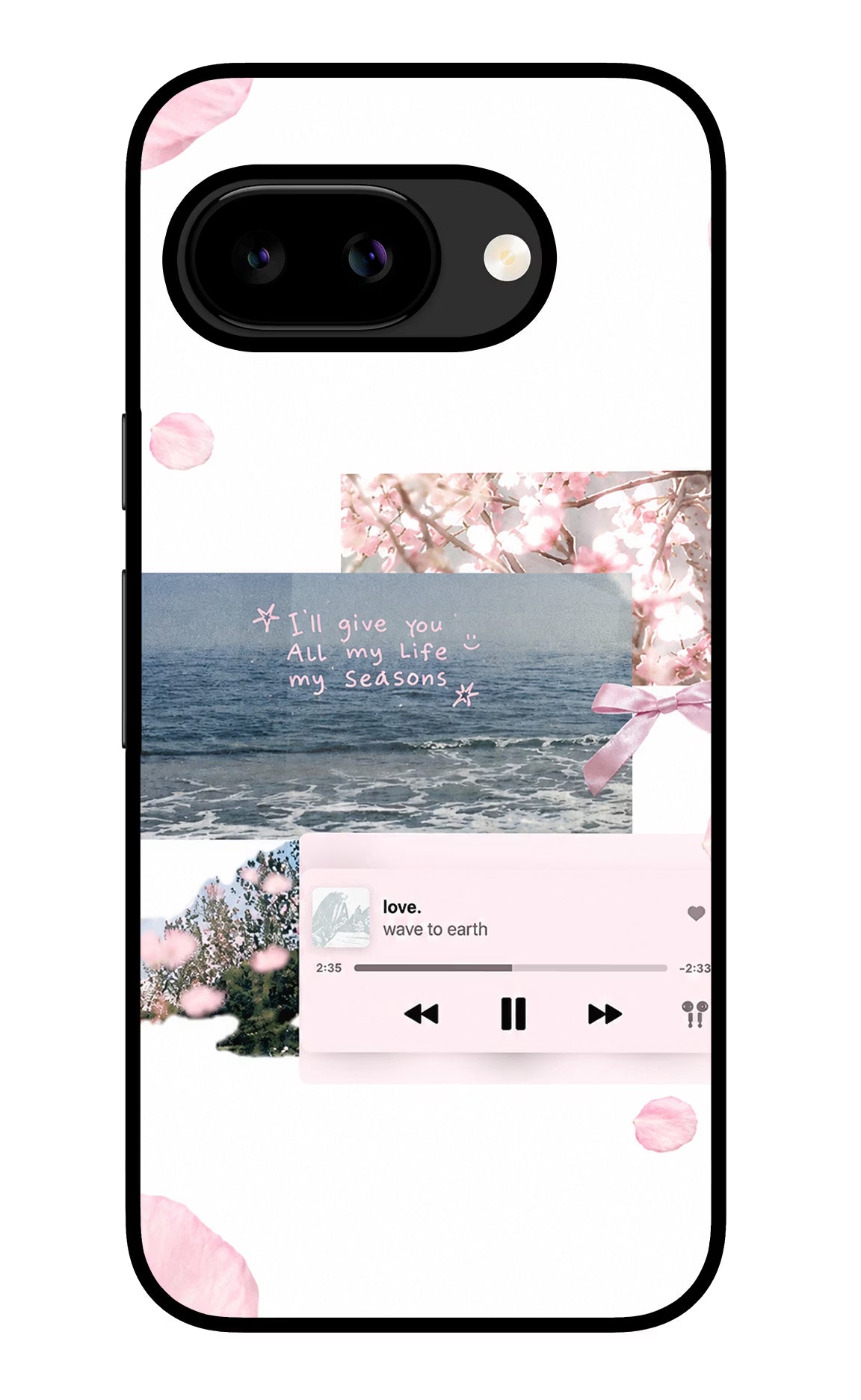 Wave to Earth Google Pixel 9a Back Cover Glass Case - Hello Swanky