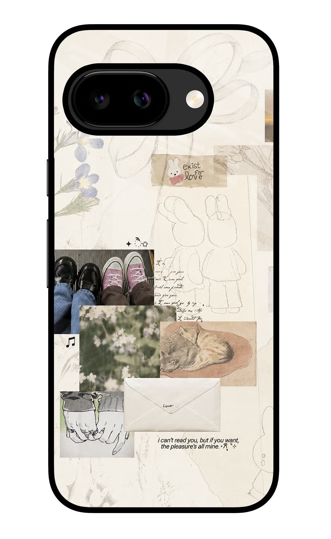 Soft Aesthetic Google Pixel 9a Back Cover Glass Case - Hello Swanky