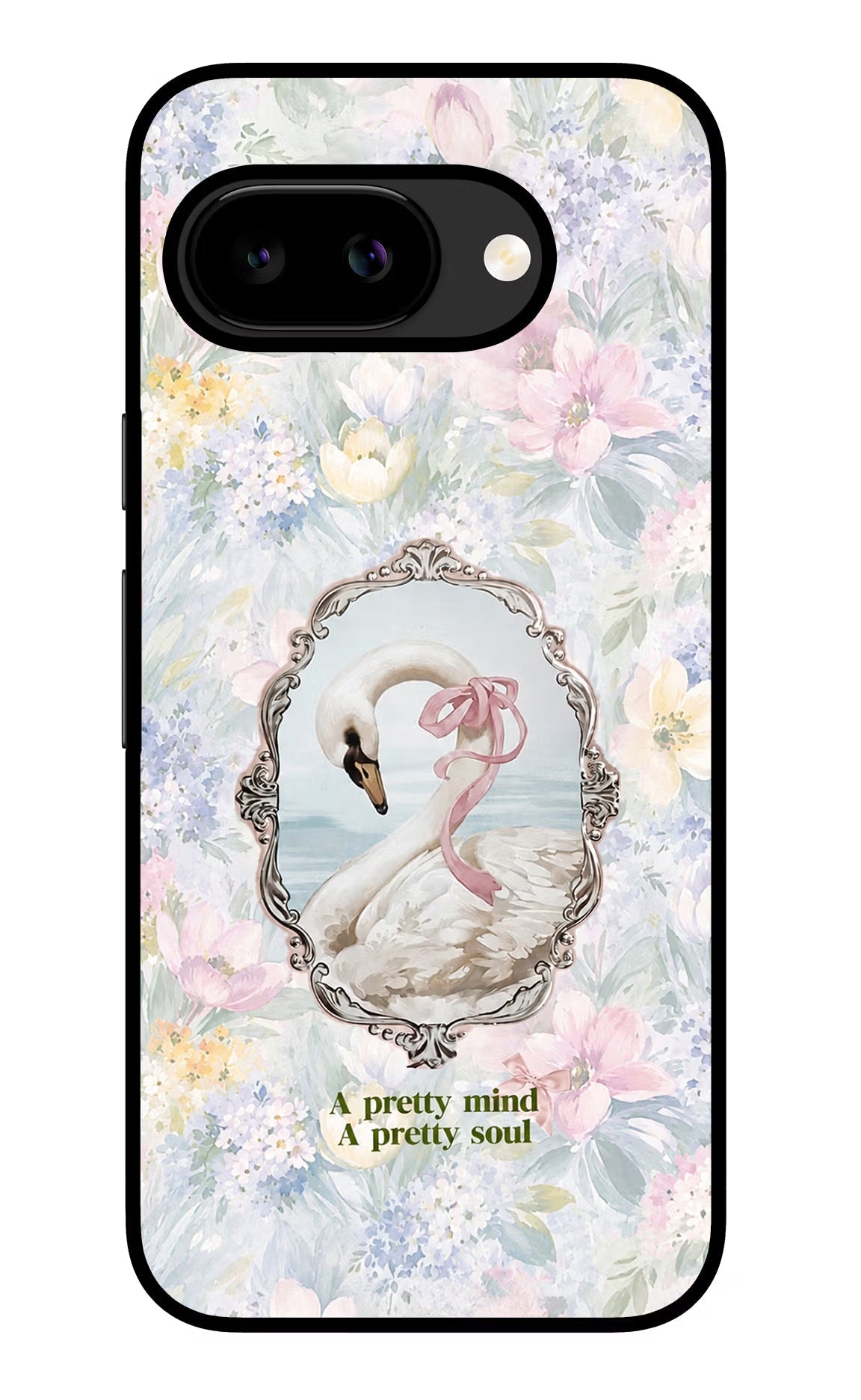Pretty Mind Pretty Soul Google Pixel 9a Back Cover Glass Case - Hello Swanky
