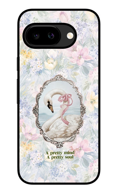 Pretty Mind Pretty Soul Google Pixel 9a Back Cover Glass Case - Hello Swanky