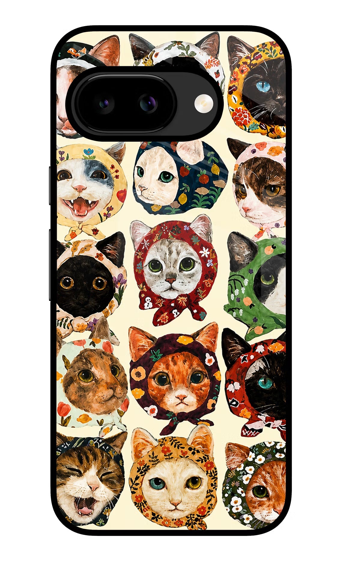 Cool Cat Google Pixel 9a Back Cover Glass Case - Hello Swanky