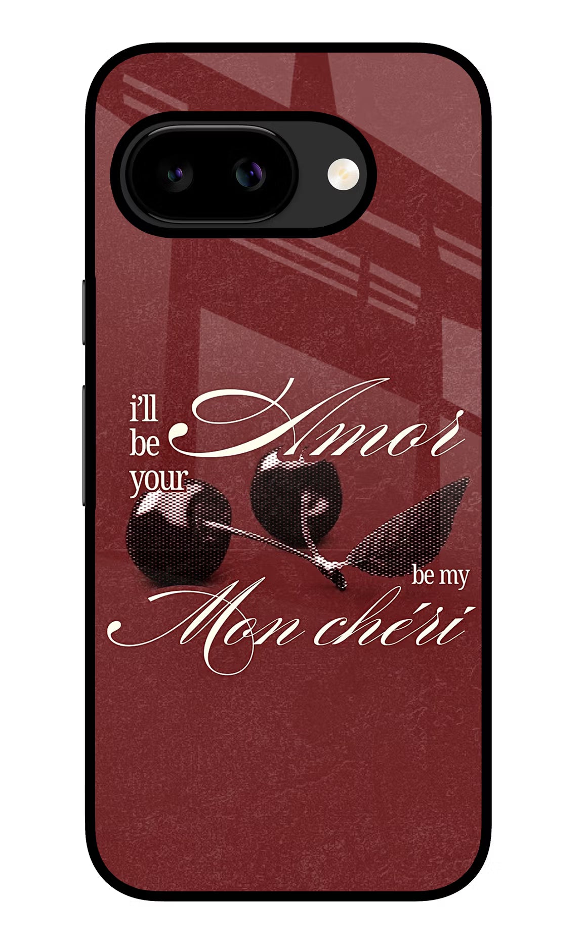 Velvet Cherry Google Pixel 9a Back Cover Glass Case - Hello Swanky