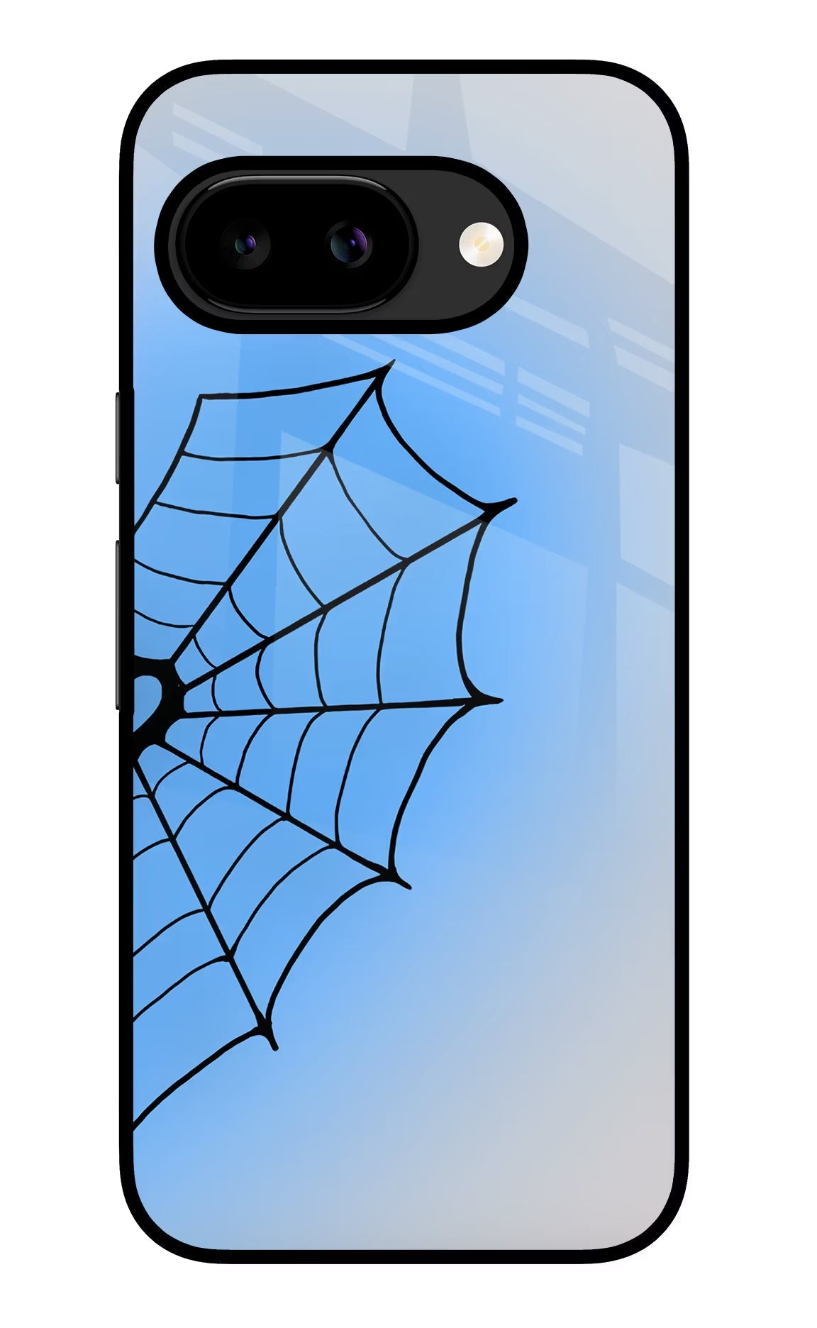 Blue Web Google Pixel 9a Back Cover Glass Case - Hello Swanky