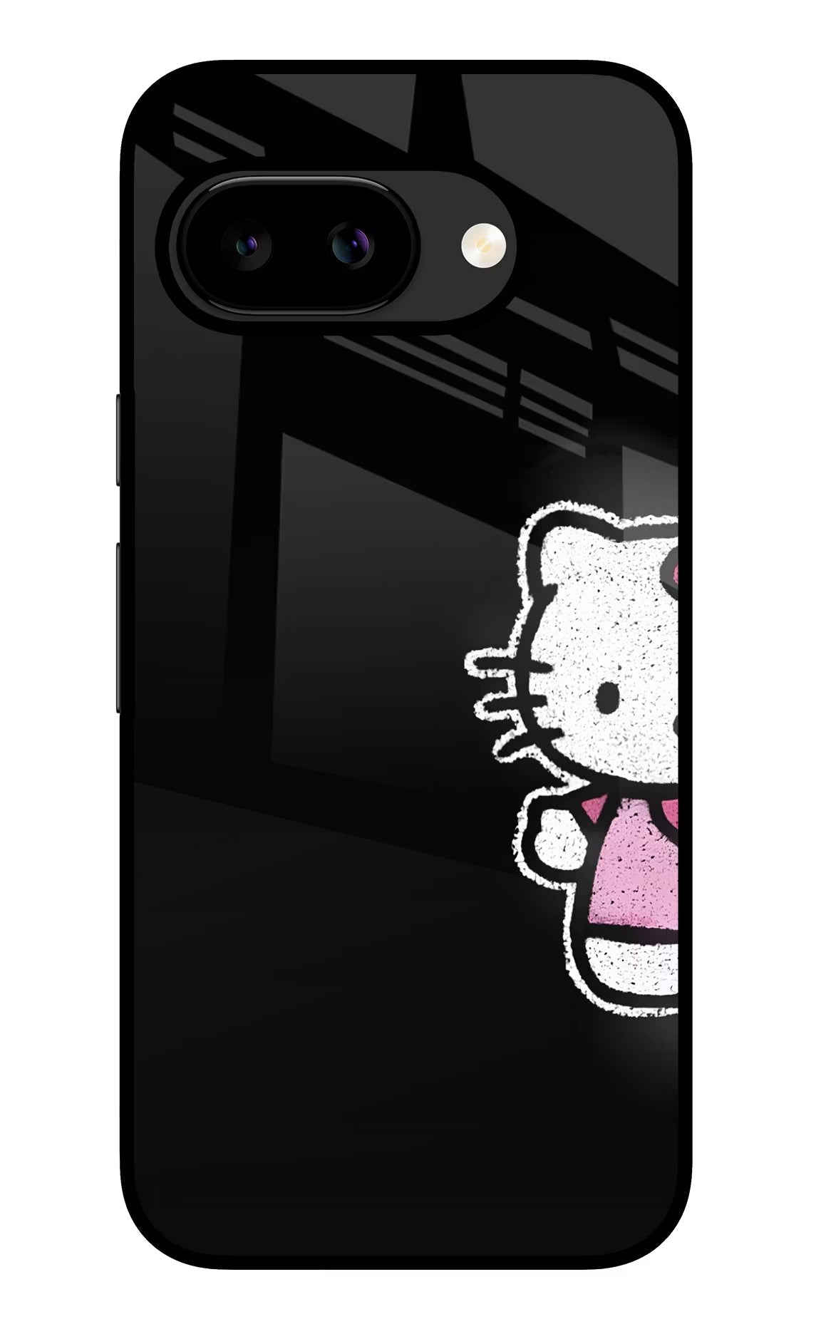 Kitty Charm Google Pixel 9a Back Cover Glass Case - Hello Swanky