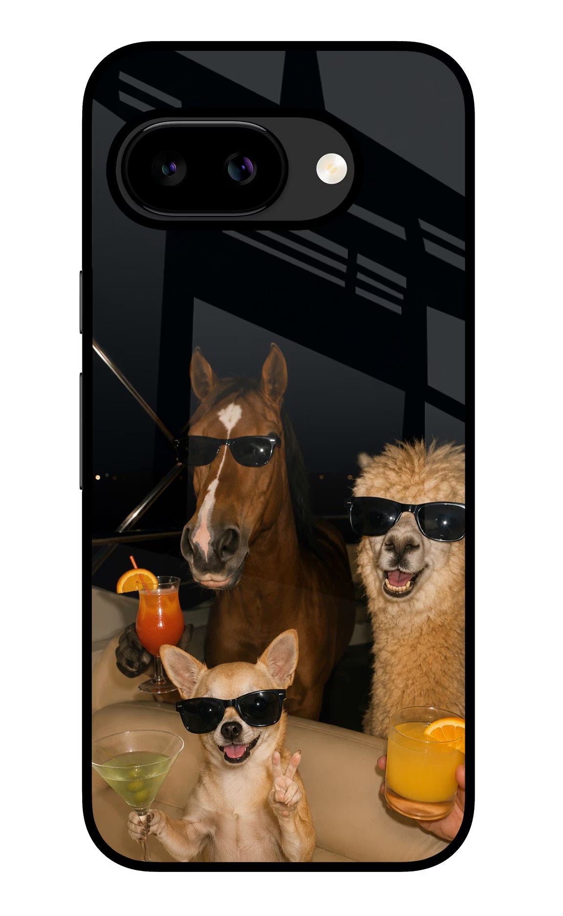 Party Squad Google Pixel 9a Back Cover Glass Case - Hello Swanky
