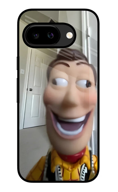 Side Eye Woody Google Pixel 9a Back Cover Glass Case - Hello Swanky