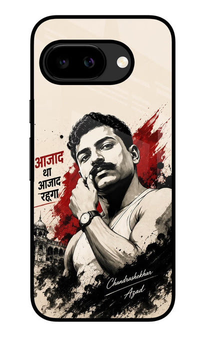 Chandrashekhar Azad Fearless Google Pixel 9a Back Cover Glass Case - Hello Swanky