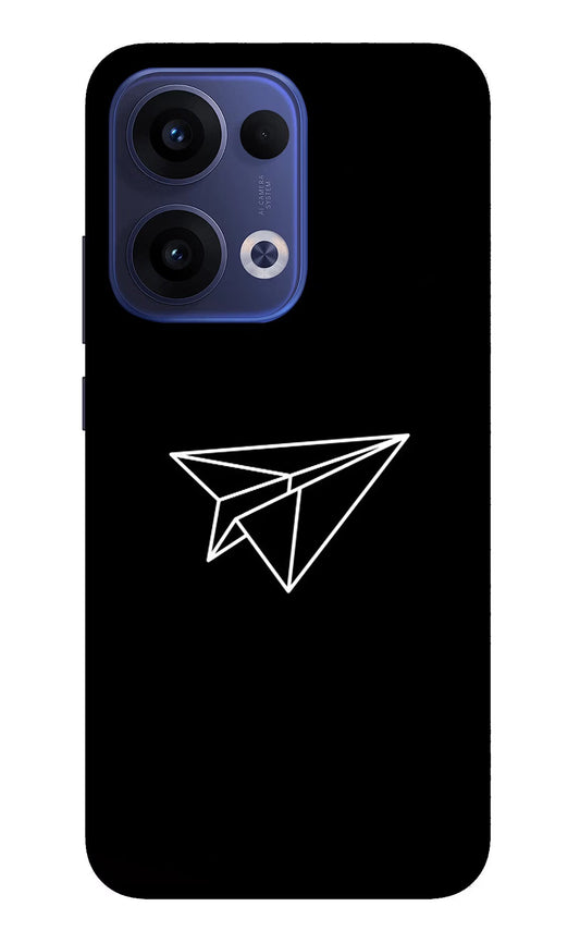 Paper Plane White Oppo Reno13 5G Back Cover