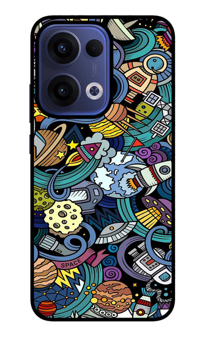 Space Abstract Oppo Reno13 5G Back Cover