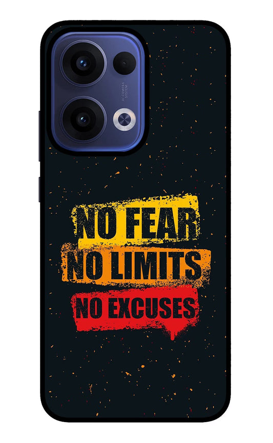 No Fear No Limits No Excuse Oppo Reno13 5G Back Cover