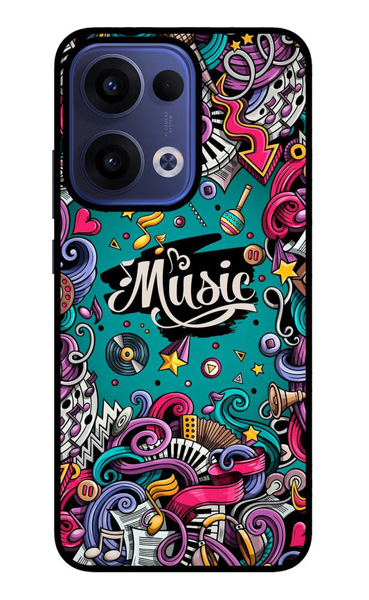Music Graffiti Oppo Reno13 5G Back Cover