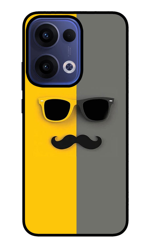 Sunglasses with Mustache Oppo Reno13 5G Back Cover