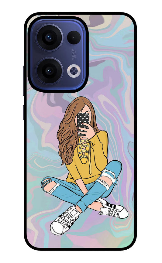 Selfie Girl Oppo Reno13 5G Back Cover