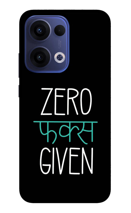 Zero Fucks Given Oppo Reno13 5G Back Cover