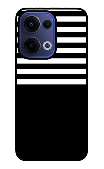 Black and White Print Oppo Reno13 5G Back Cover