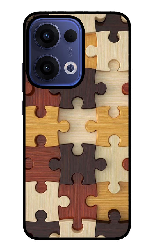 Wooden Puzzle Oppo Reno13 5G Back Cover