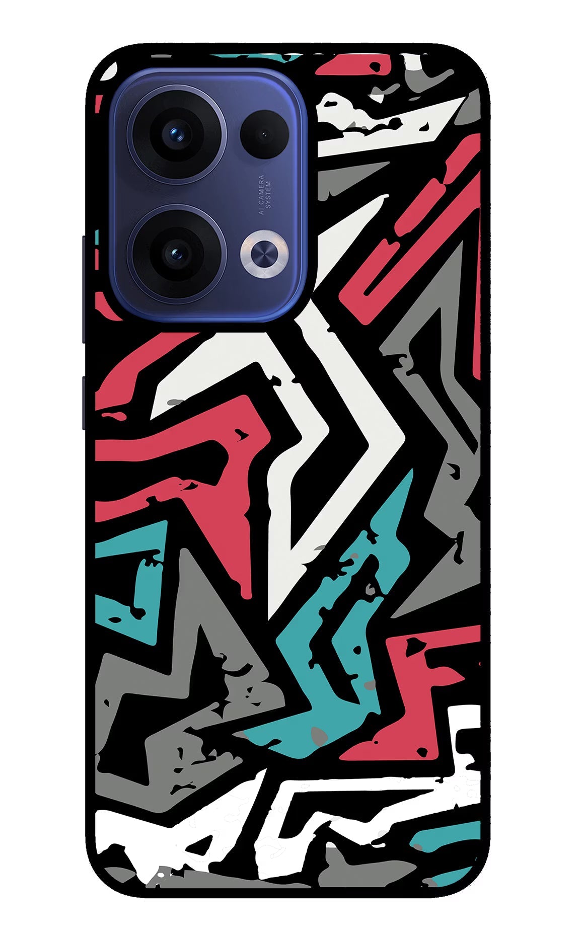Geometric Graffiti Oppo Reno13 5G Back Cover