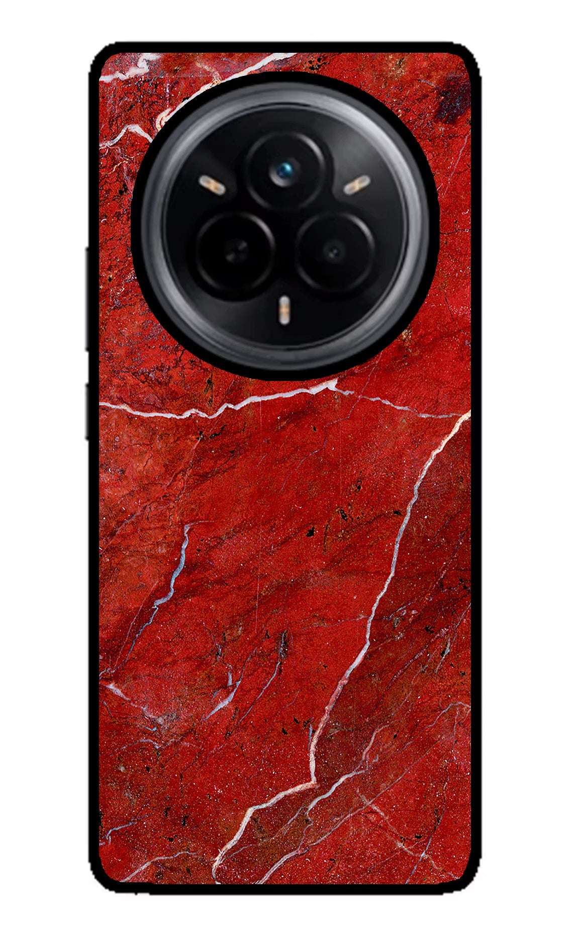 Red Marble Design Realme 14 Pro 5G Back Cover