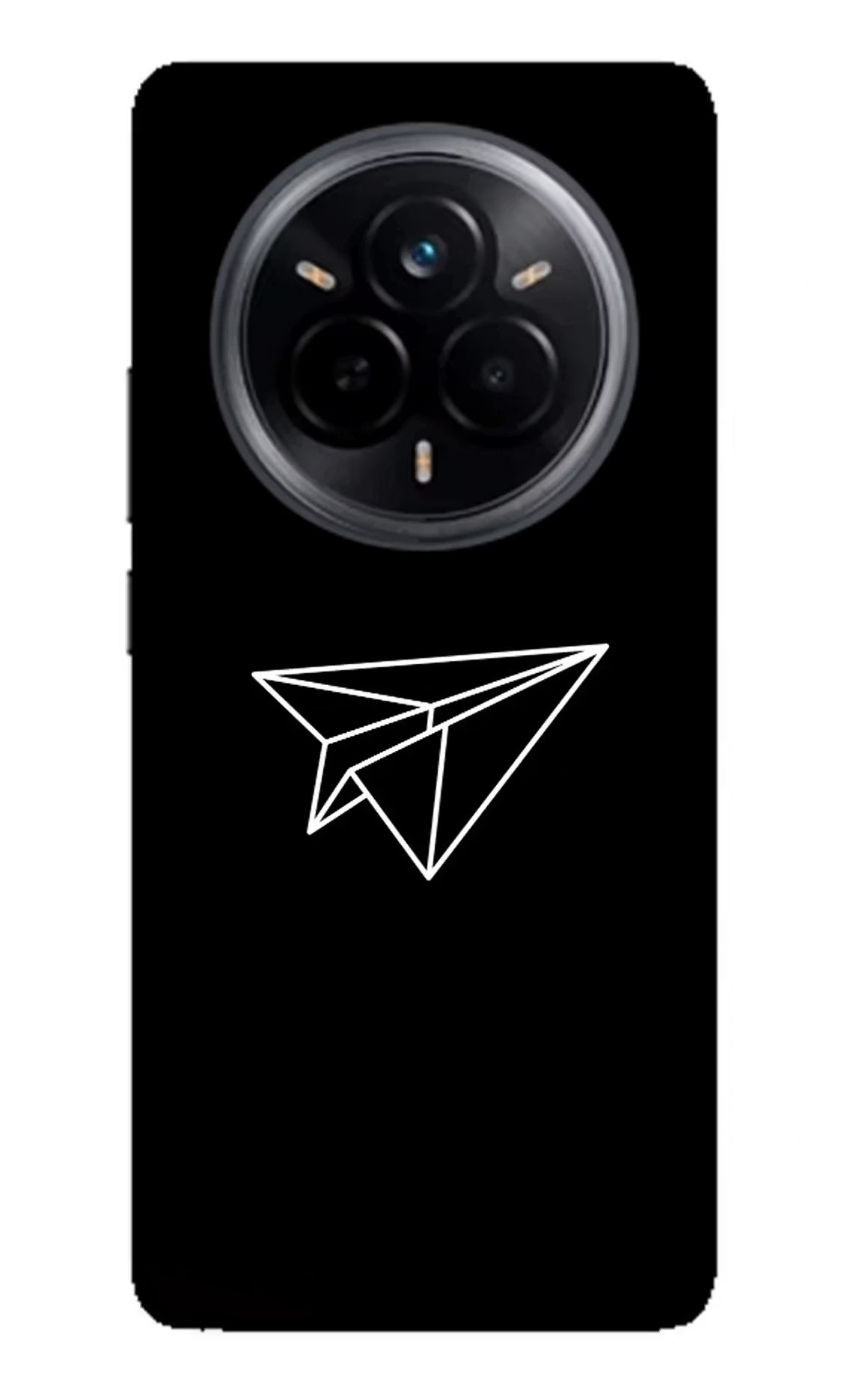 Paper Plane White Realme 14 Pro 5G Glass Case