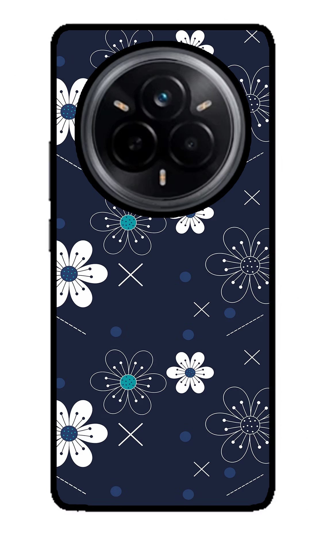 Flowers Realme 14 Pro 5G Glass Case
