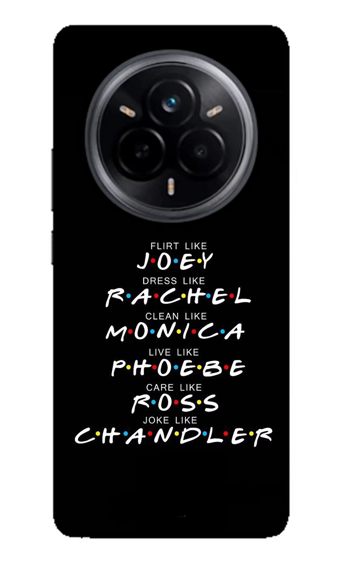 FRIENDS Character Realme 14 Pro 5G Glass Case