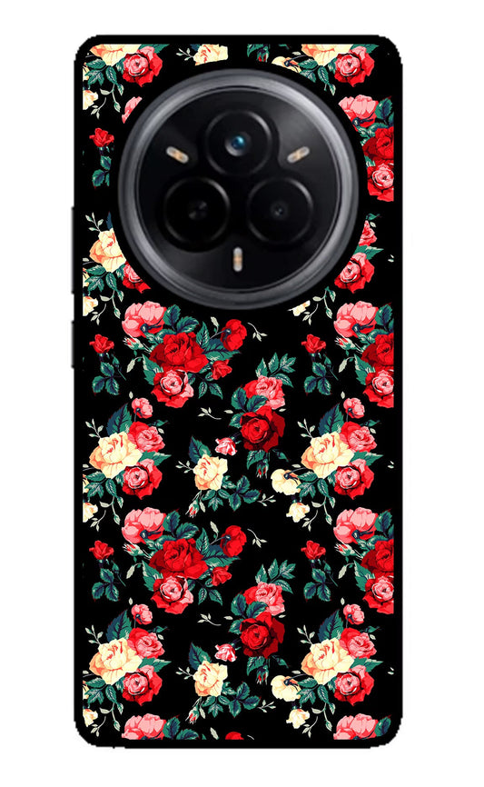 Rose Pattern Realme 14 Pro 5G Glass Case