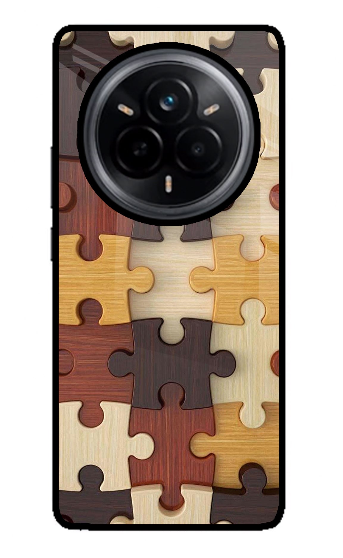 Wooden Puzzle Realme 14 Pro 5G Back Cover