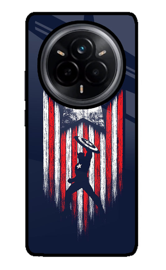 Captain America Marvel Art Realme 14 Pro 5G Glass Case