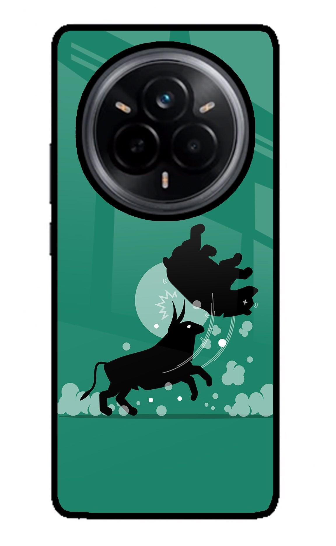 Bull Conqueror Realme 14 Pro 5G Glass Case