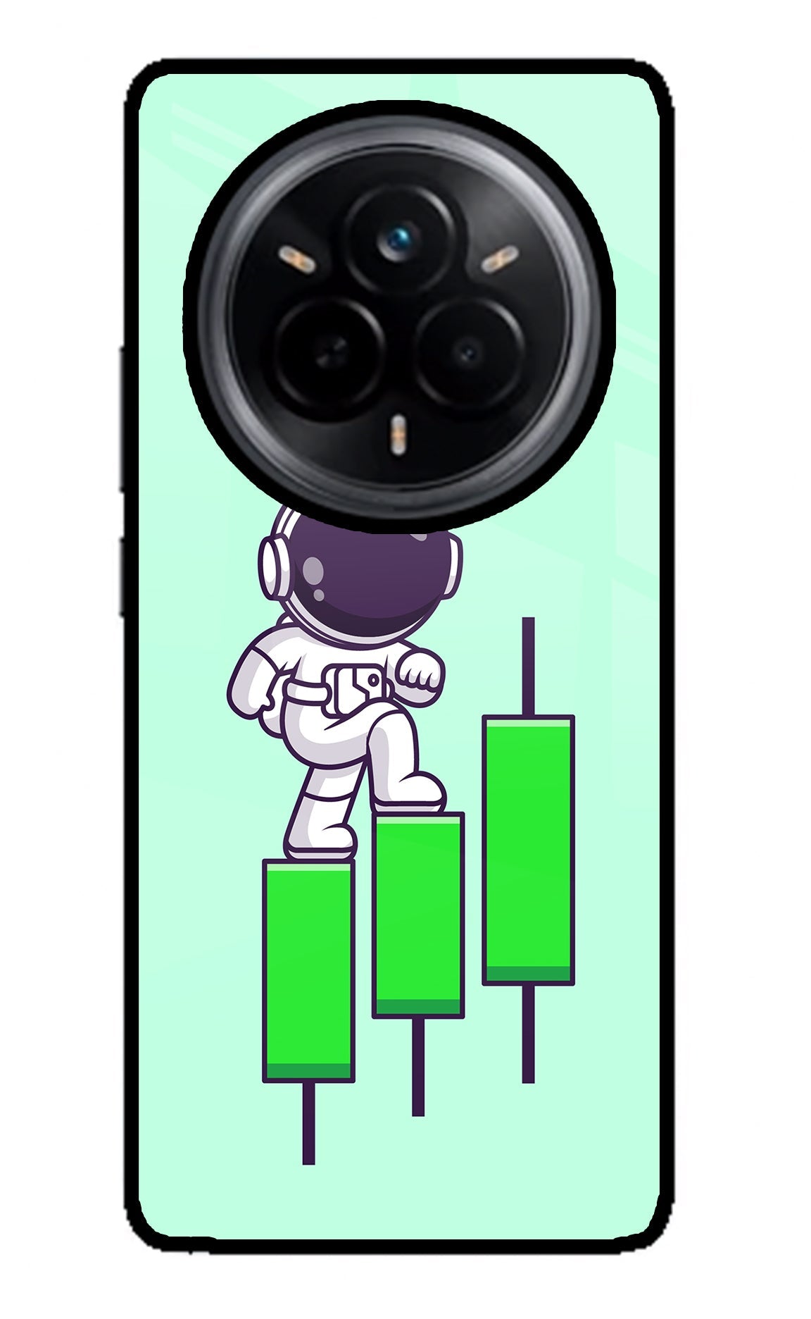 Astronaut Trader Realme 14 Pro 5G Glass Case