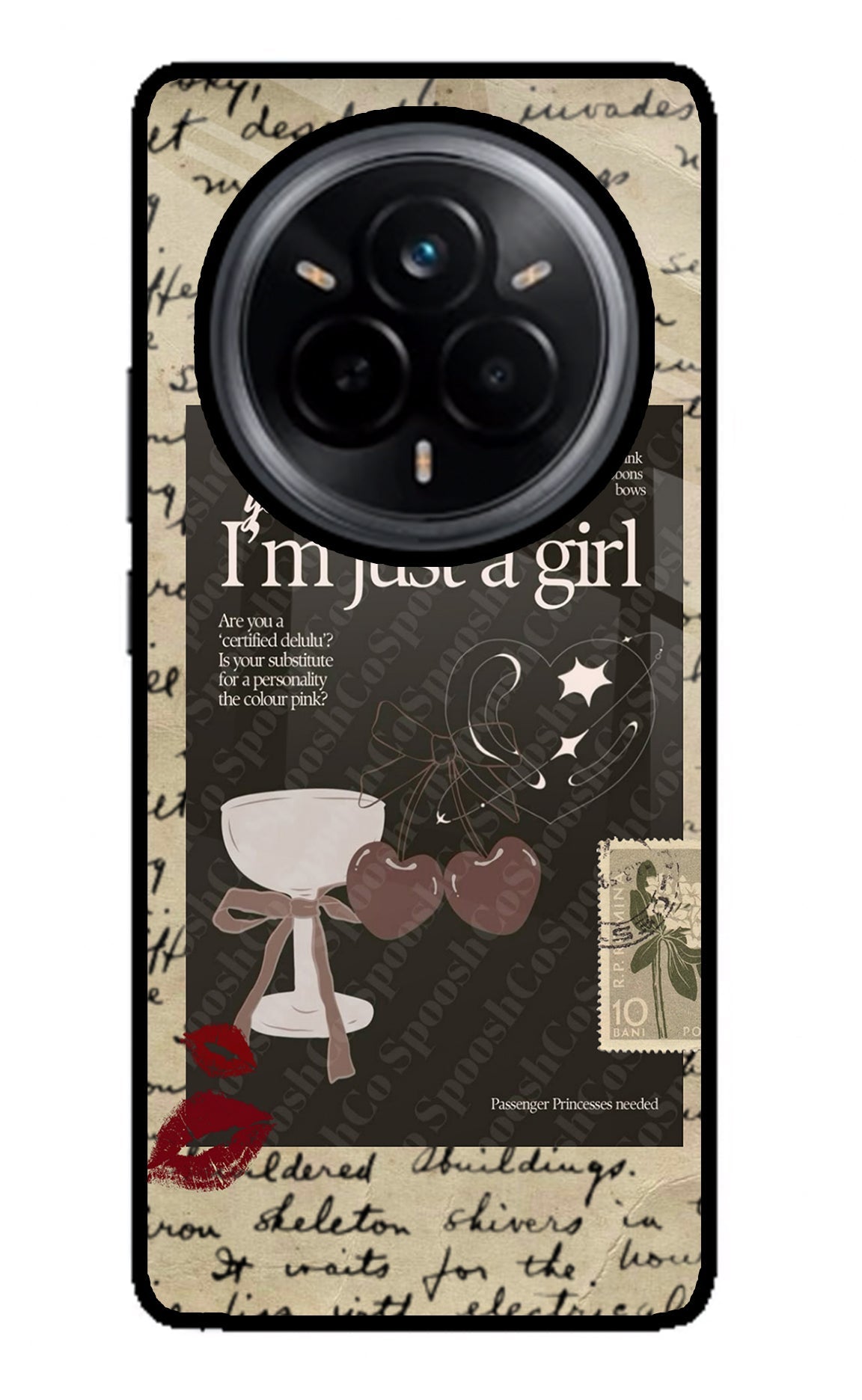I am just a girl Realme 14 Pro 5G Glass Case
