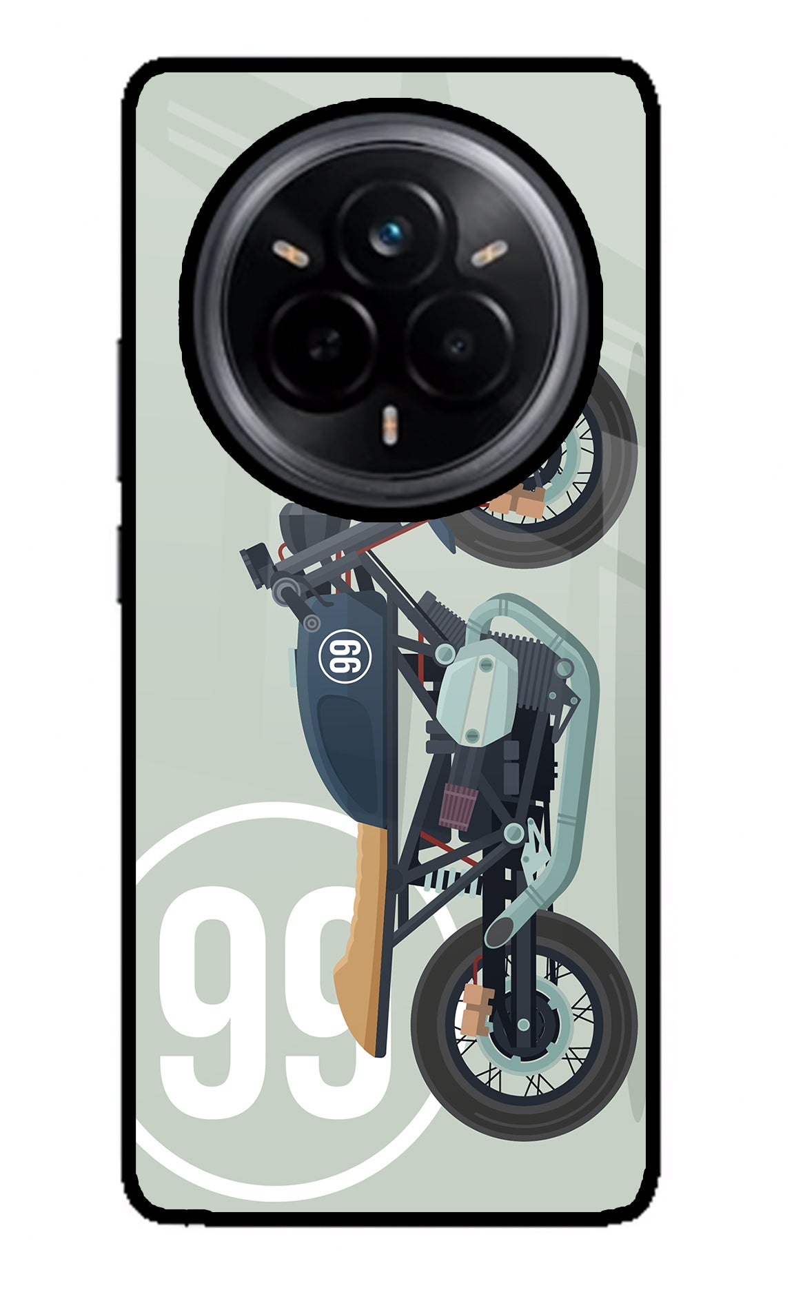 Classic Cafe Racer 99 Realme 14 Pro 5G Glass Case