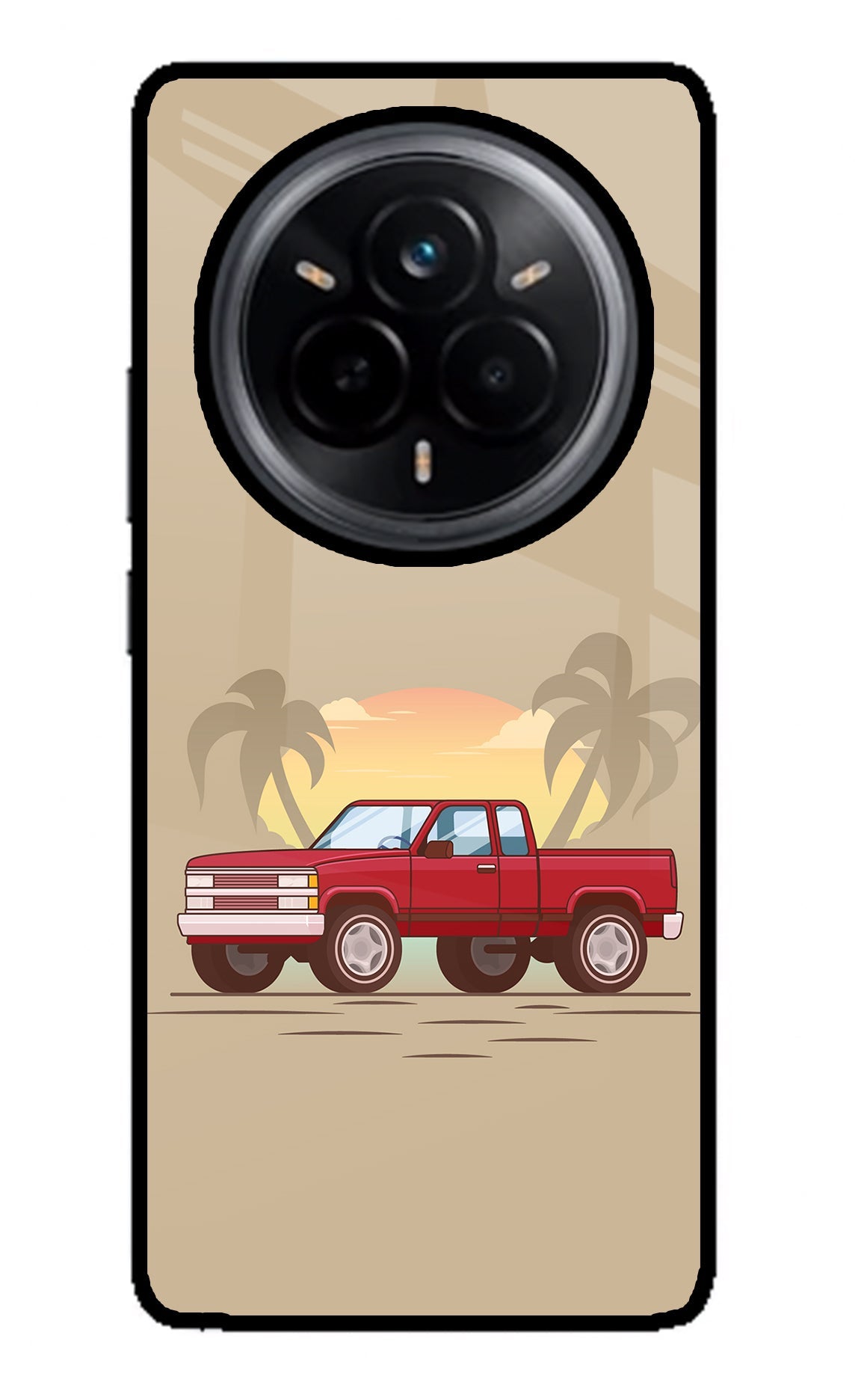 Desert Classic Drive Realme 14 Pro 5G Glass Case