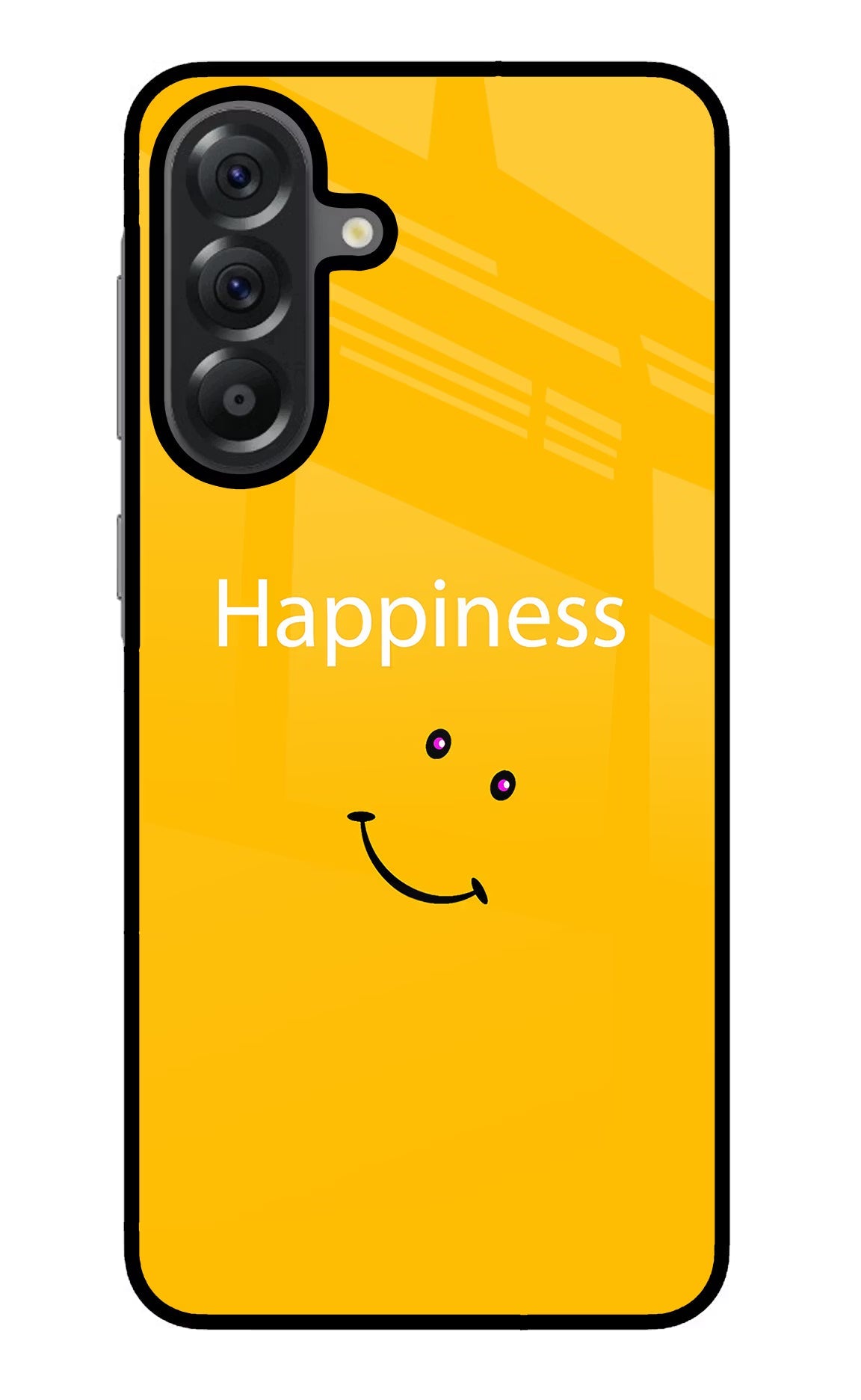 Happiness With Smiley Samsung A56 5G Glass Case