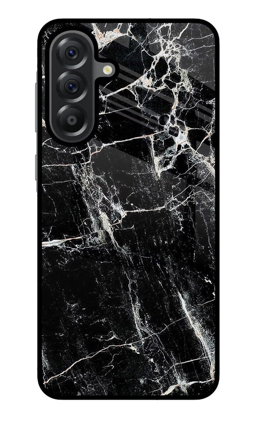 Black Marble Texture Samsung A56 5G Glass Case