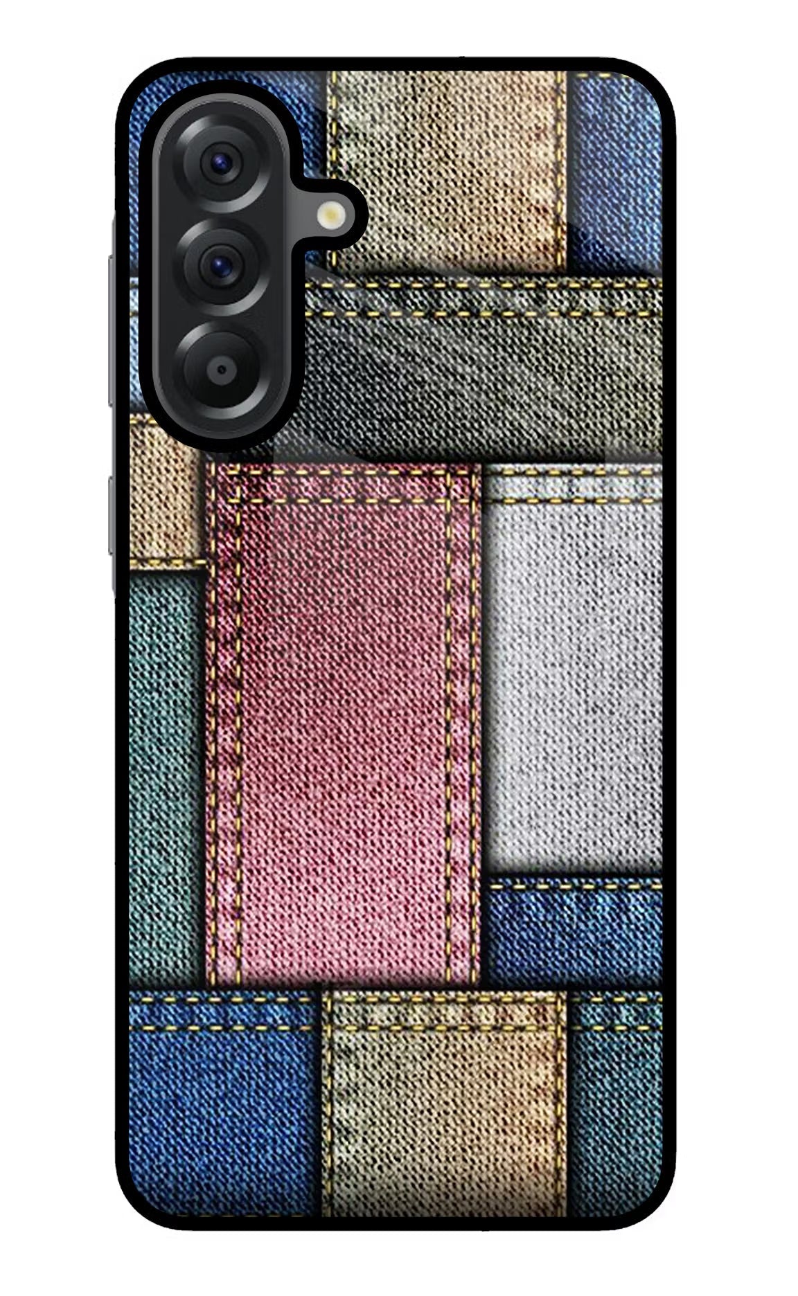 Multicolor Jeans Samsung A56 5G Glass Case