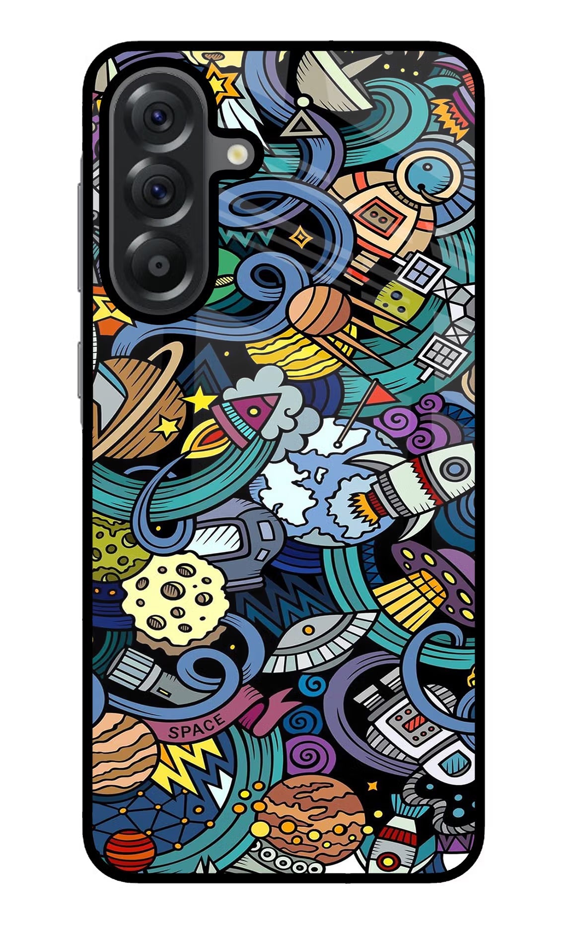 Space Abstract Samsung A56 5G Glass Case