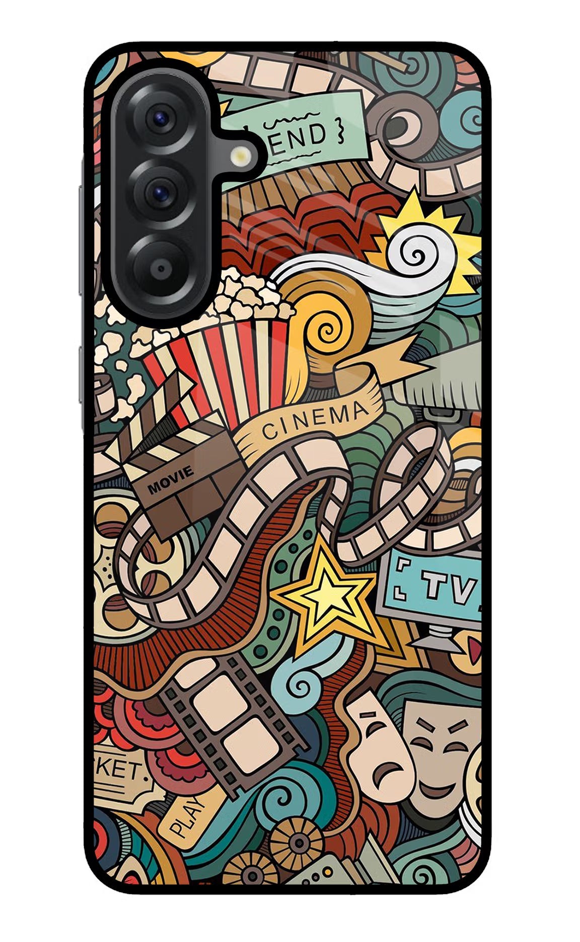 Cinema Abstract Samsung A56 5G Glass Case