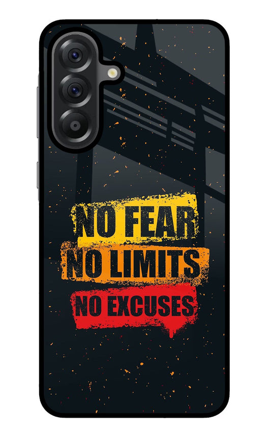 No Fear No Limits No Excuse Samsung A56 5G Glass Case