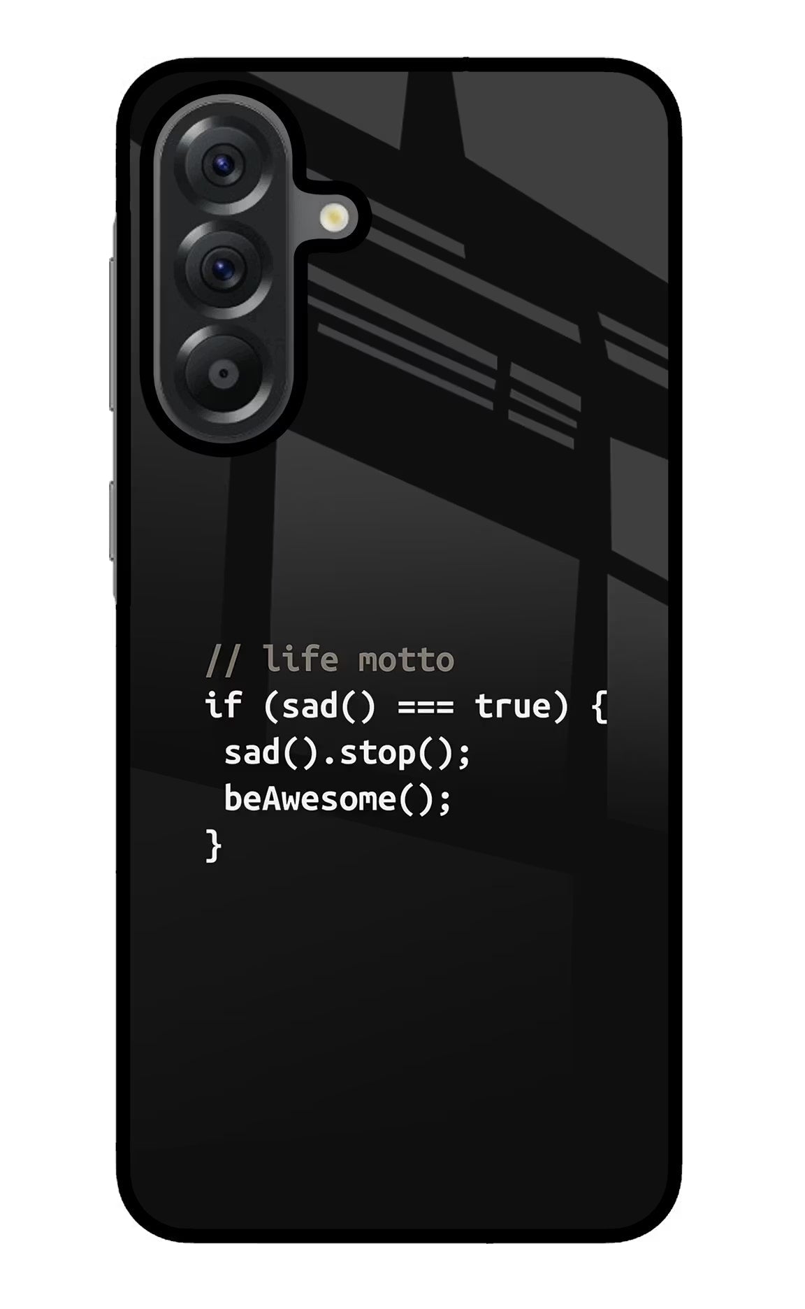 Life Motto Code Samsung A56 5G Glass Case