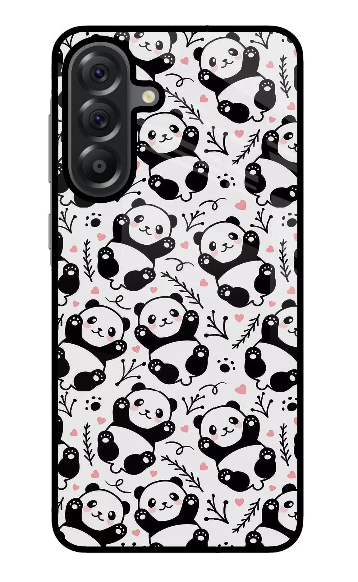 Cute Panda Samsung A56 5G Glass Case