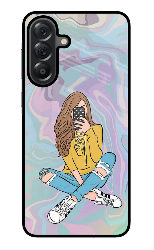 Selfie Girl Samsung A56 5G Glass Case