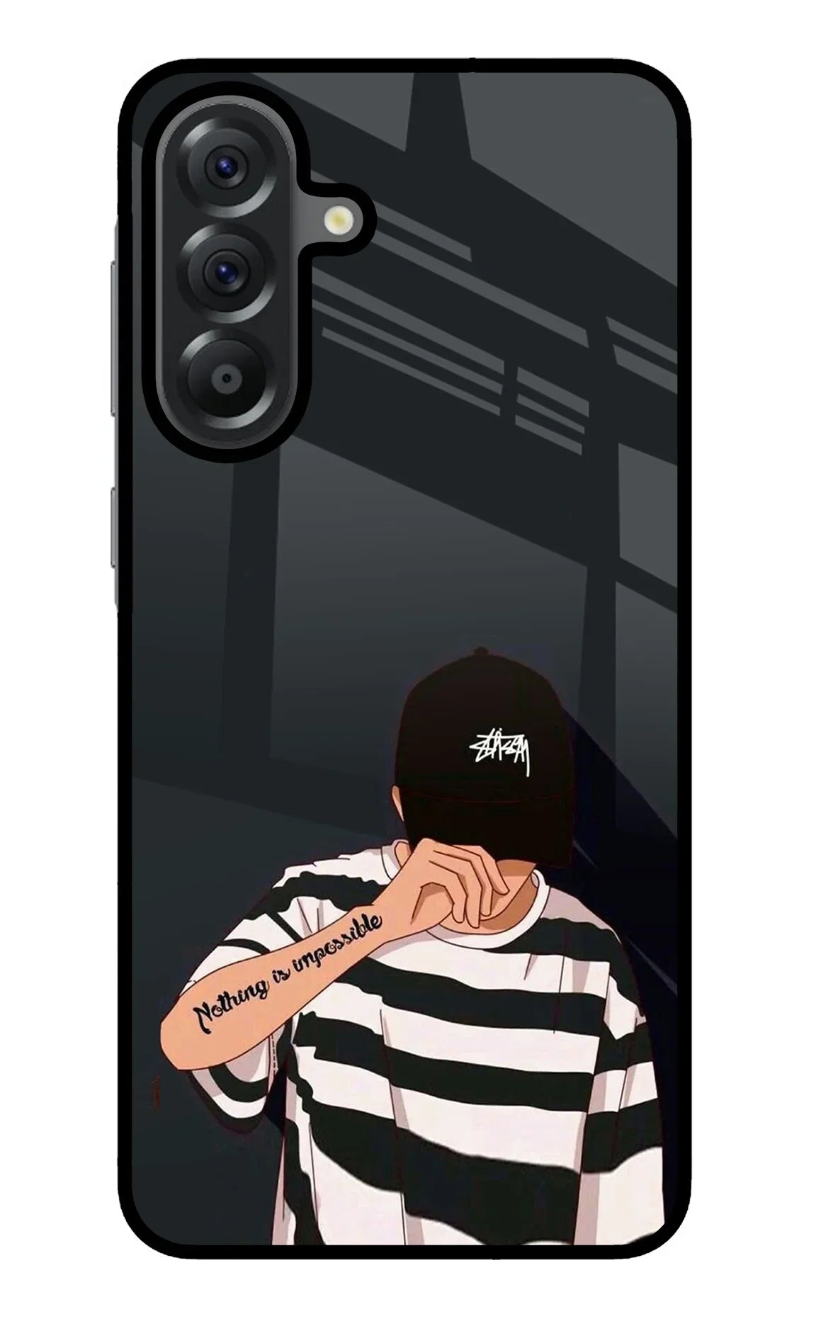 Aesthetic Boy Samsung A56 5G Glass Case