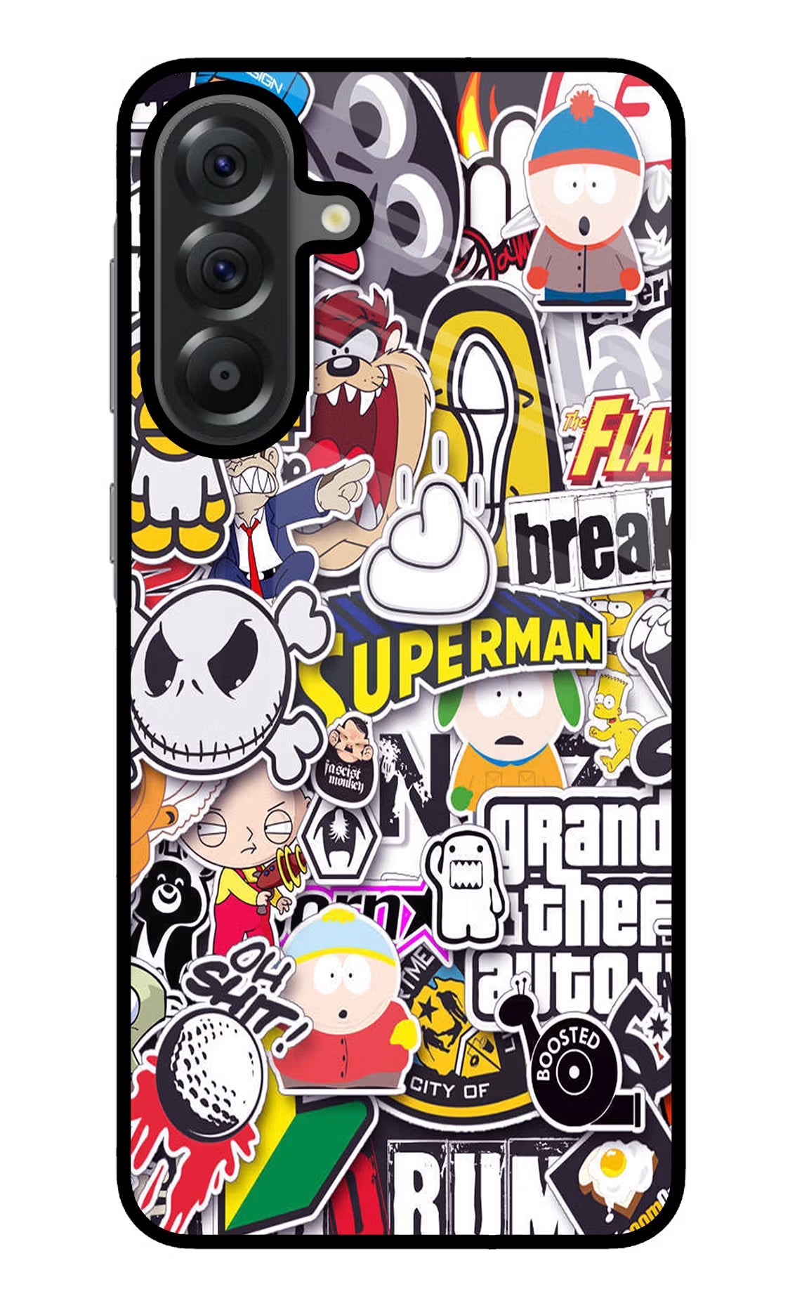 Sticker Bomb Samsung A56 5G Glass Case