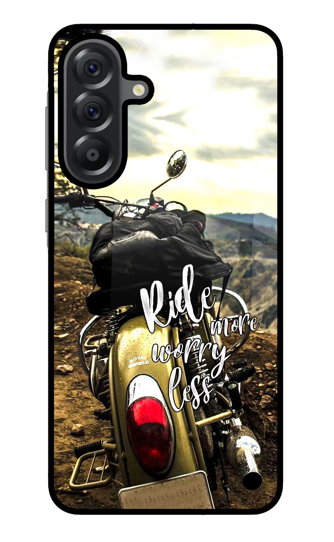 Ride More Worry Less Samsung A56 5G Glass Case