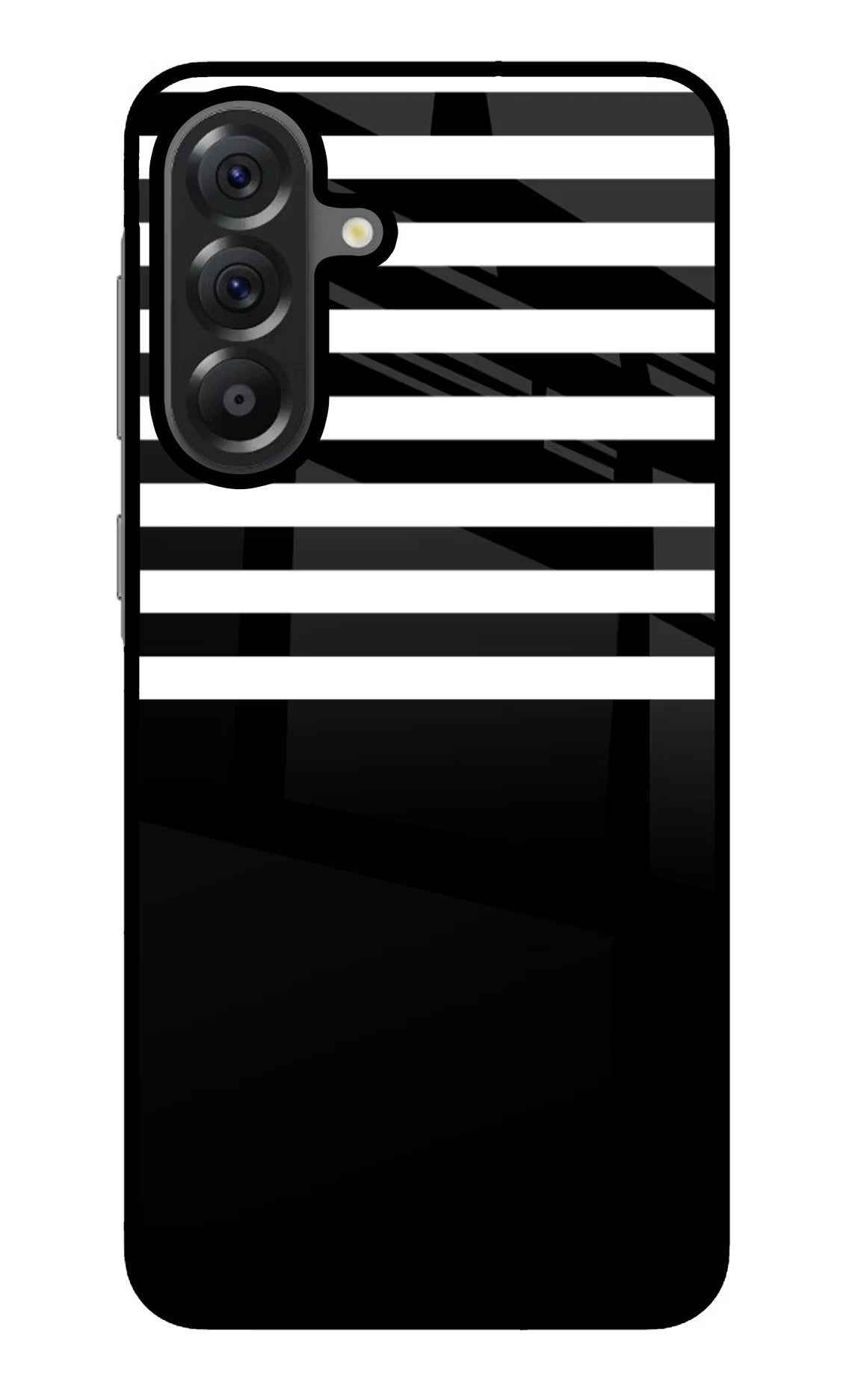 Black and White Print Samsung A56 5G Glass Case